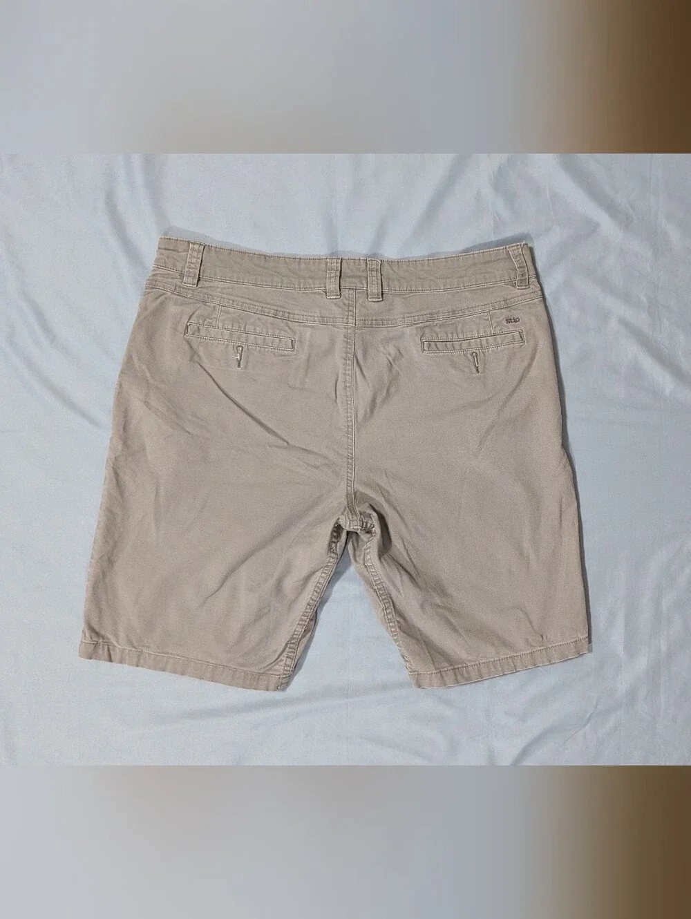 Stio Tusky Men's 36 Casual Outdoor Hiking Canvas Shorts Grey Stretch 2393